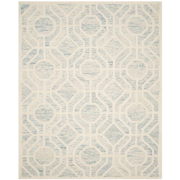SAFAVIEH Cambridge Light Blue/Ivory 5 ft. x 8 ft. Geometric Area Rug