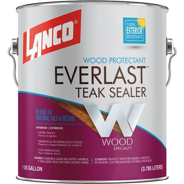 Lanco 1 gal. Oil Clear Special Teak Sealer TS1004 The Home Depot