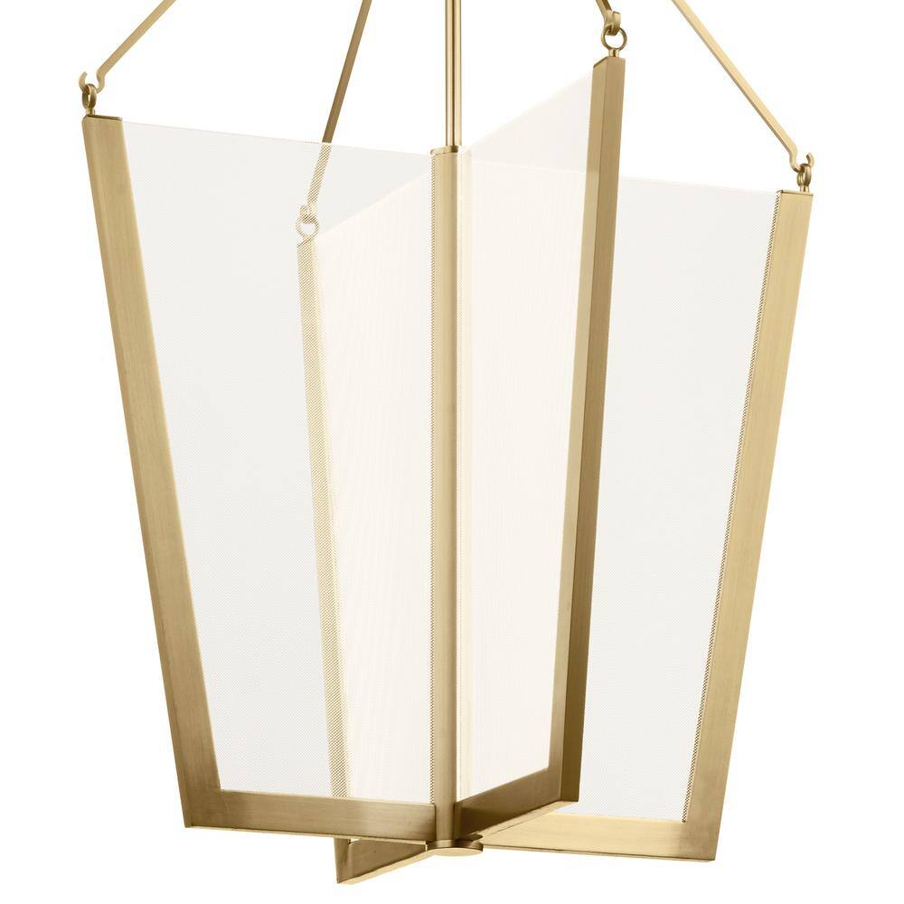 Calters Champagne Gold Acrylic LED Foyer Pendant