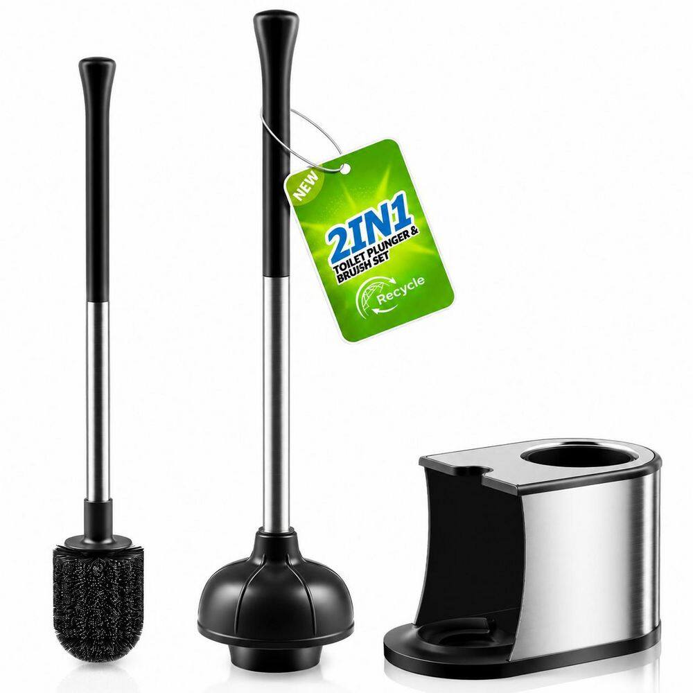 Toilet Brush and Holder Set Bathroom Cleaning Kit with High-Density Bristles and Stainless Steel Handle price history on PriceWatchPro