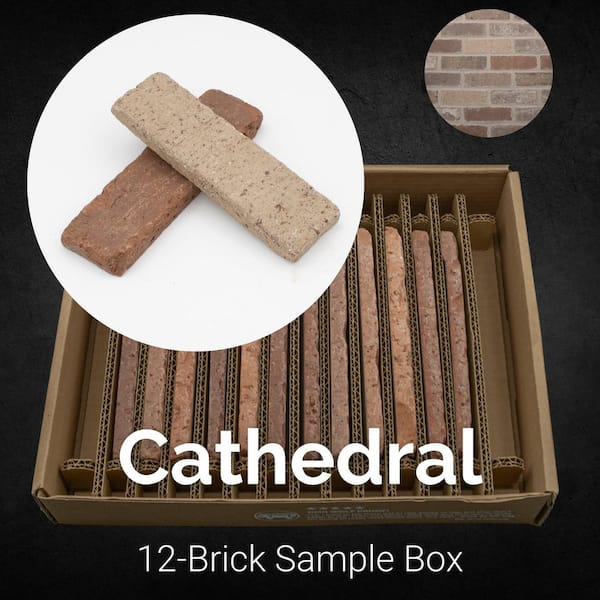 Sample Box Cathedral Thin Brick 7.625 in. x 2.25 in. x 0.5 in.