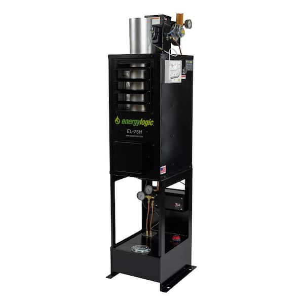 75,000 BTU Waste Oil Furnace with Thru the Roof Flue Kit