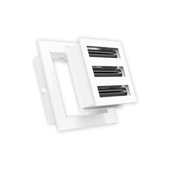 6 in. x 6 in. Aluminum Wall/Ceiling Linear Slot Diffuser in White