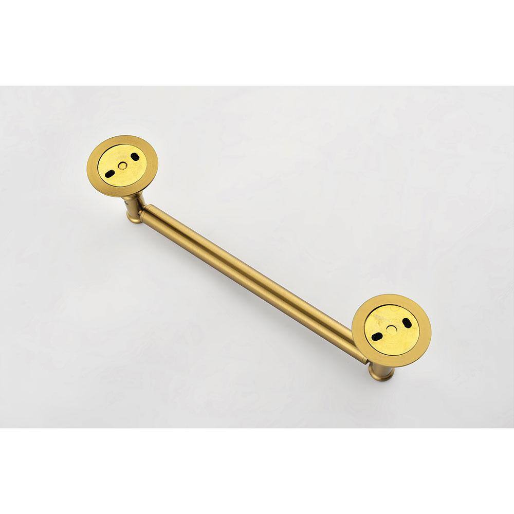 Brushed Gold 6-Piece Brass Bathroom Hardware Set