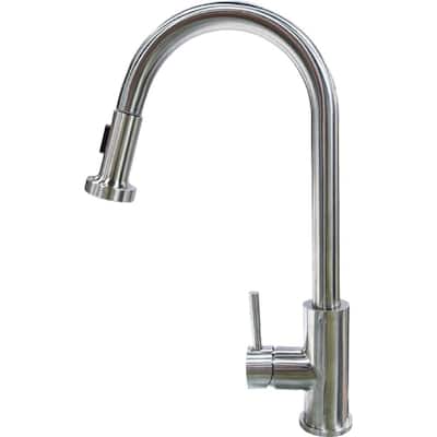Flow Max RV Kitchen Faucet - Pull Down Sprayer Shaped