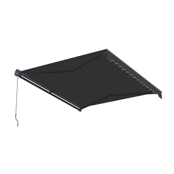 ALEKO 13 ft. Moroccan Polyester Motorized Patio Awning Semi