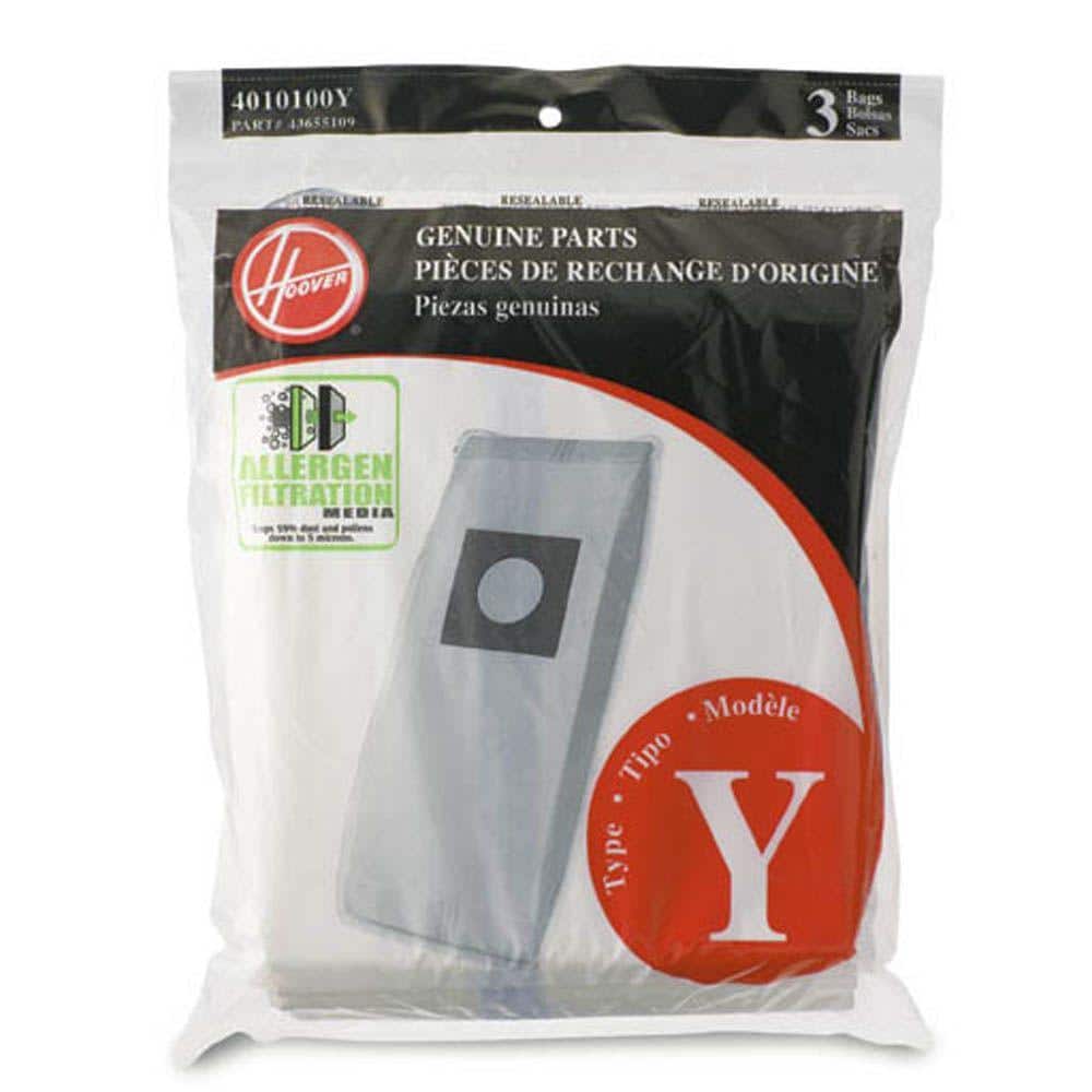 Hoover Vacuum Bags Type Y for Windtunnel Upright Microlined Bag 50 Pack 