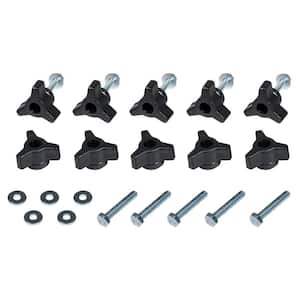 1/4-20 in. x 1-1/2 in. Bolts, Washers, T-Track Knobs (10-Set)