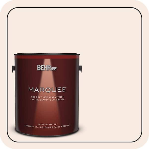 BEHR MARQUEE 1 gal. #210E-1 Bella Pink Matte Interior Paint & Primer