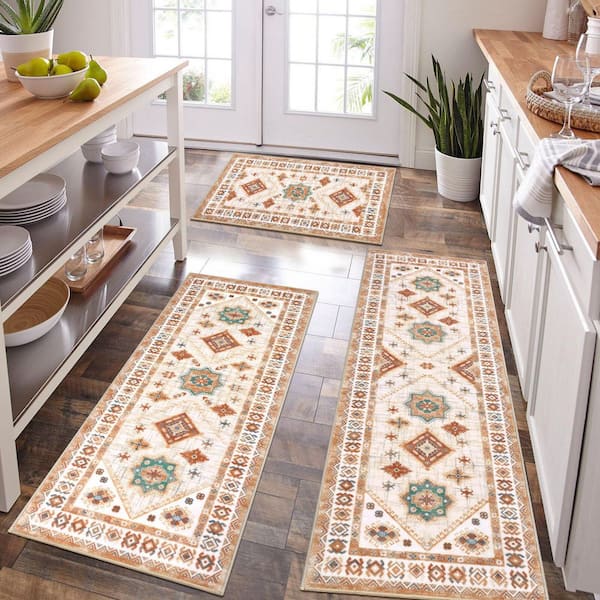 Boho Kitchen Mats Set of 3