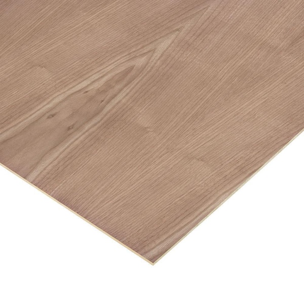 1/4 in. X 4 ft. X 4 ft. Walnut Plywood 2-Sided