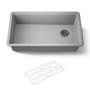 KOHLER Cairn Neoroc Undermount Granite Composite 33.5 in. Single
