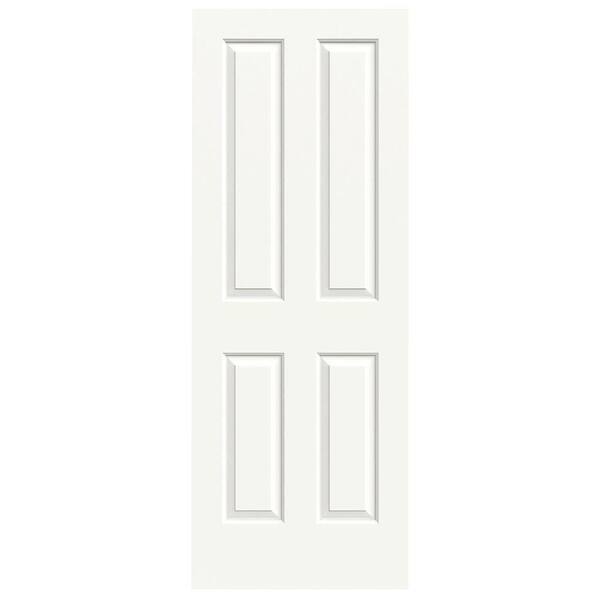 JELD-WEN 30 in. x 80 in. Coventry White Painted Smooth Molded Composite MDF Interior Door Slab