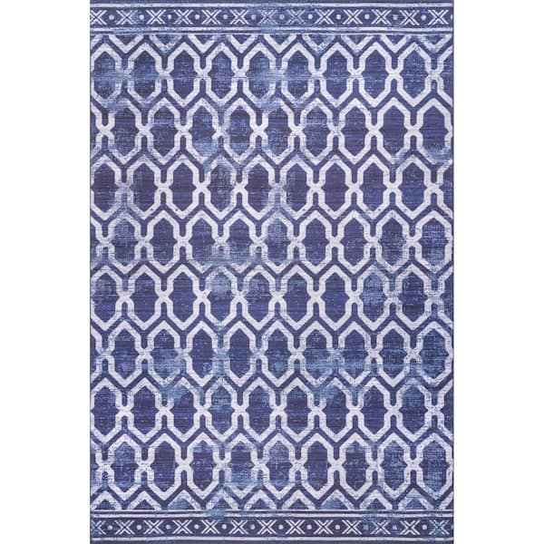 Indoor/Outdoor Washable Rug, 5' x 8' - Blue