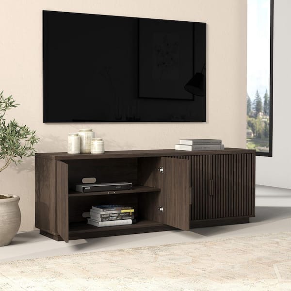 Meyer&Cross Mero 68 in. Alder Brown TV Stand Fits TV's up to 75 in