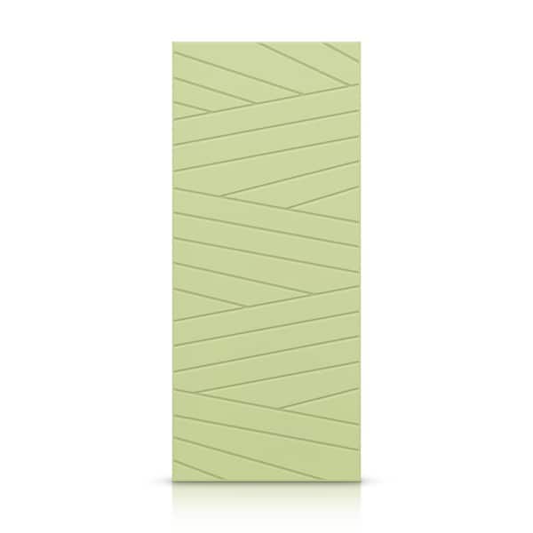 CALHOME 42 in. x 80 in. Hollow Core Sage Green Painted Composite MDF Interior Door Slab
