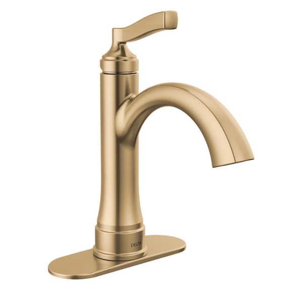 Delta Faryn Single Handle Single Hole Bathroom Faucet in Champagne Bronze
