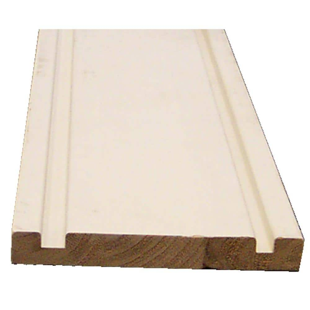 1 in. x 6 in. x 8 ft. Finger-Joint Fir Double Plow Fascia Board 0001538 -  The Home Depot