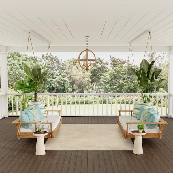 Essentials 6 ft. x 9 ft. Ivory Gold Abstract Contemporary Indoor/Outdoor Area Rug