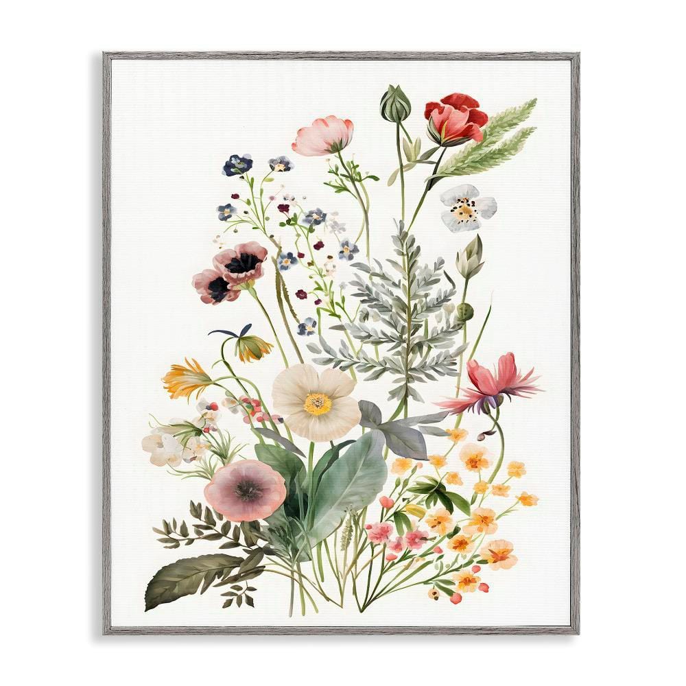 Subtle Spring Blossoms by Petals Prints Design 1-Piece Gray Framed Nature Giclee Art Print 30 in. x 24 in. price history on PriceWatchPro