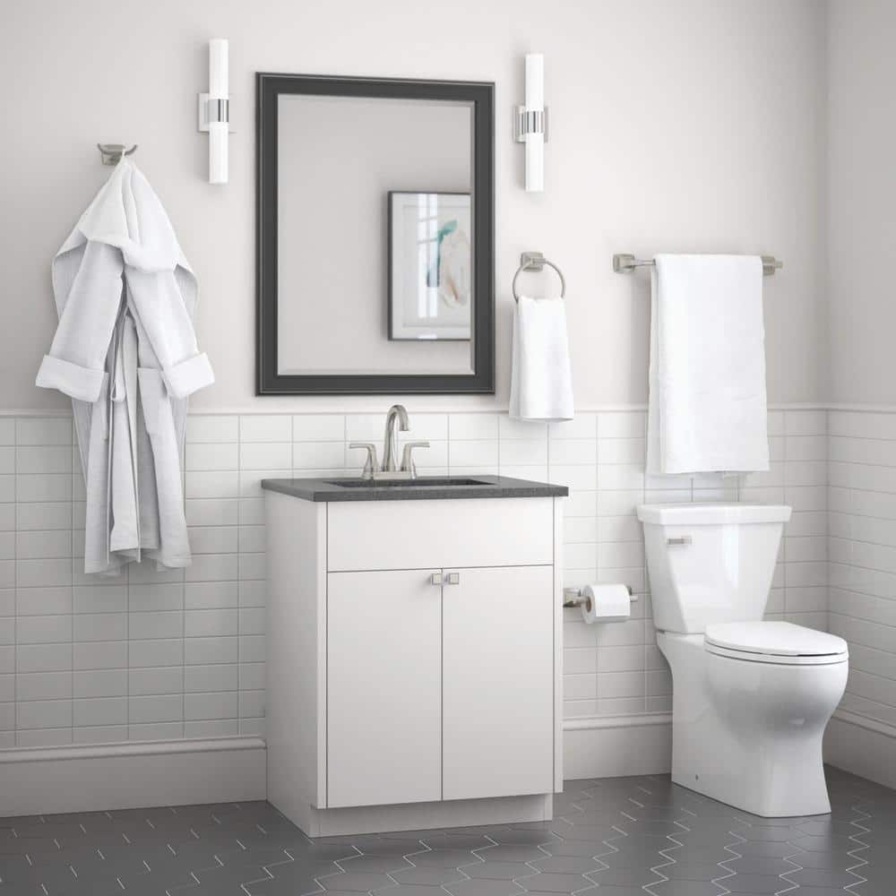 Portwood Brushed Nickel Wall Mounted Towel Ring