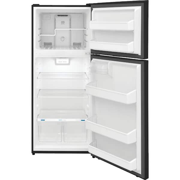 28 in. 18 cu. ft. Top Freezer Refrigerator in Black, ENERGY STAR