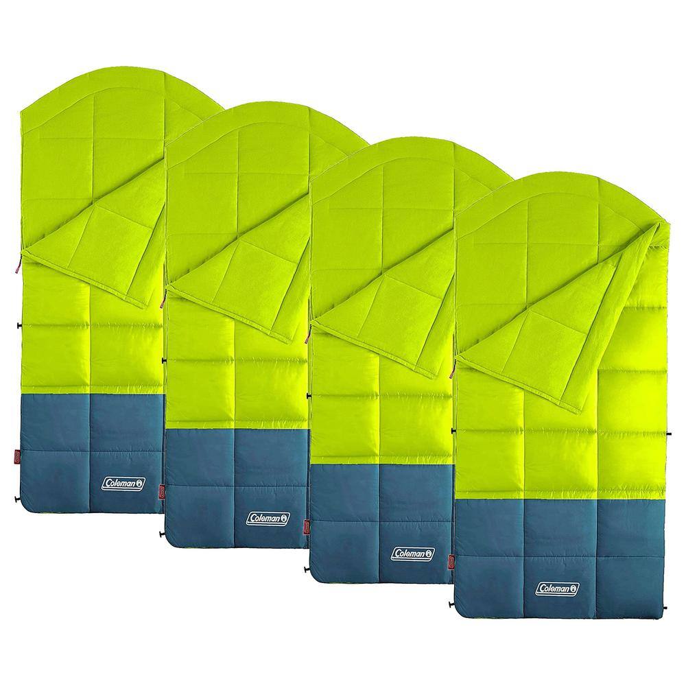 Coleman Kompact Thermolock 40 Fahrenheit Big Tall Contour Sleeping Bag (4 Pack) 4 x 2000037223