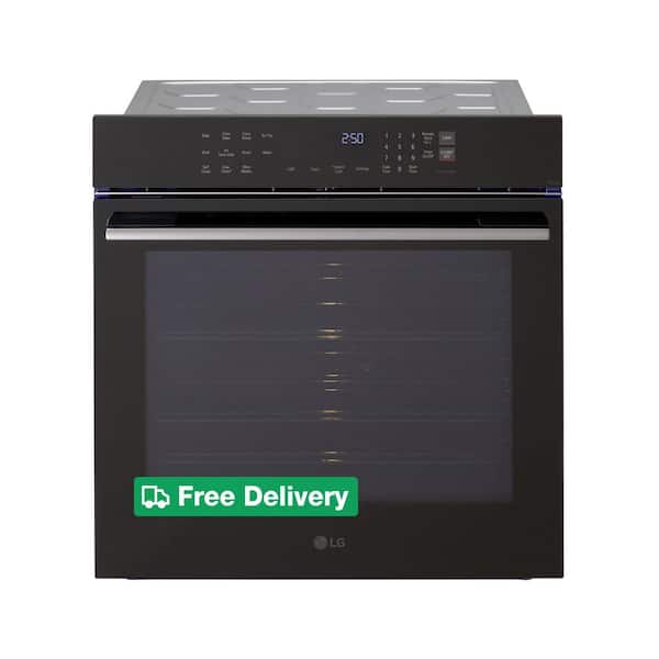 24 in. 3.0 Cu. Ft. Smart Single Electric Wall Oven with Pro Bake Convection, Air Fry and Air Sous Vide in Black