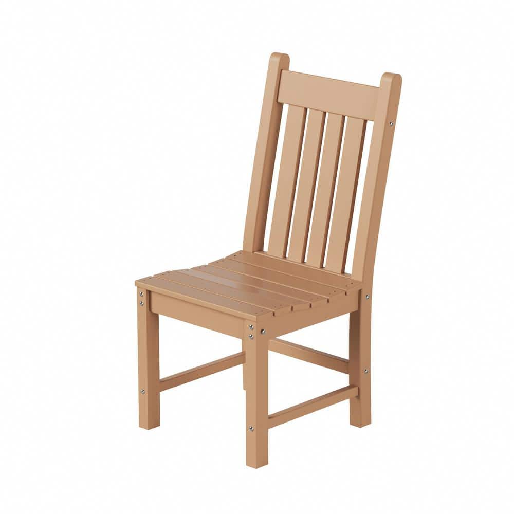 Teak Armless Outdoor Patio Dining Chair