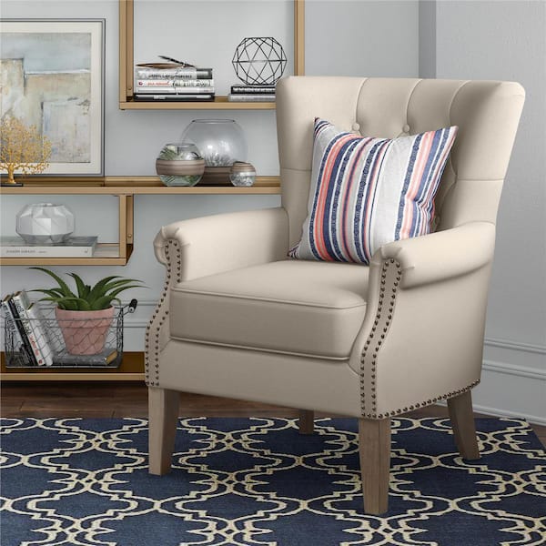 Small beige clearance accent chair