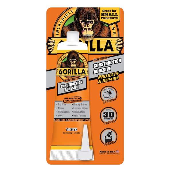 Gorilla 2.5 oz. Construction Adhesive Tube (5-Pack)
