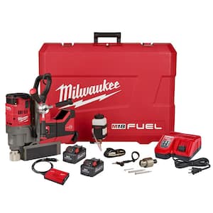 M18 FUEL 18V Lithium-Ion Brushless Cordless 1-1/2 in. Lineman Magnetic Drill High Demand Kit w/ Two 8.0Ah Batteries