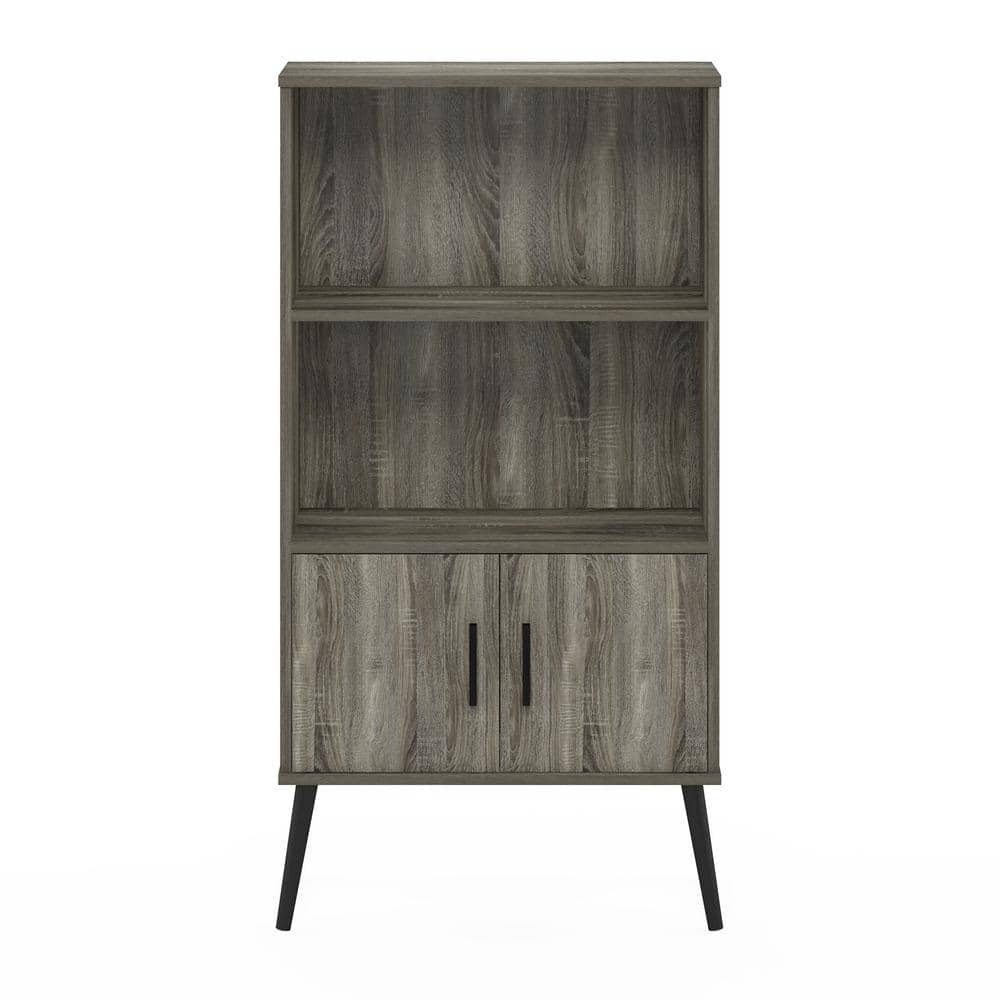 Claude French Oak Grey Mid-Century Freestanding Accent Cabinet
