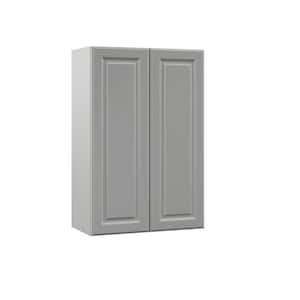 Designer Series Elgin Assembled 24x36x12 in. Wall Kitchen Cabinet in Heron Gray
