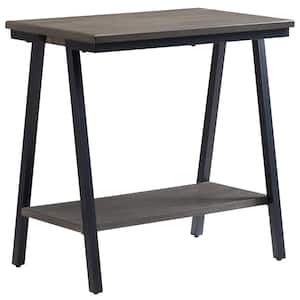 Empiria 24 in. Gray Rectangle Wood Console Table With Decorative