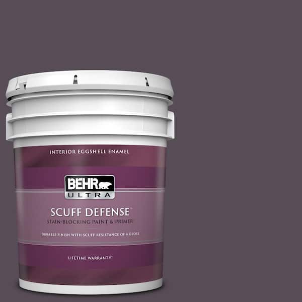 BEHR ULTRA 5 gal. #670F-7 Blackberry Wine Extra Durable Eggshell Enamel Interior Paint & Primer