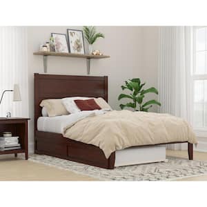 NoHo Walnut Full Bed with Twin Trundle