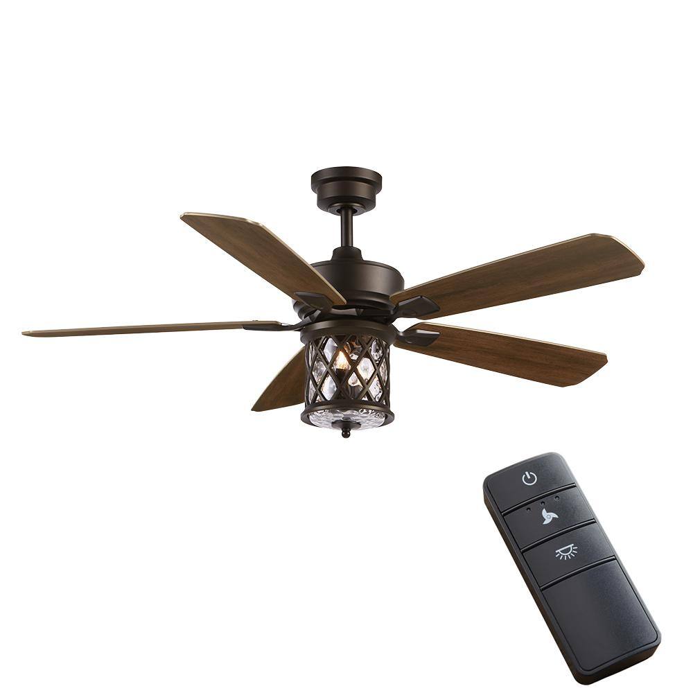 Reviews For Home Decorators Collection Pine Meadows 52 In Indoor Outdoor Led Bronze Damp Rated Downrod Ceiling Fan With Dimmable Light Kit And Remote Control 52117 The Home Depot