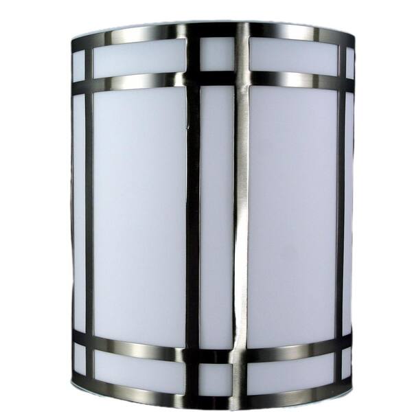 CAL Lighting LA-162-BS 10 1/2 in. x 9 In.PLC 1 Light Wall Lamp In Brushed Steel Finish