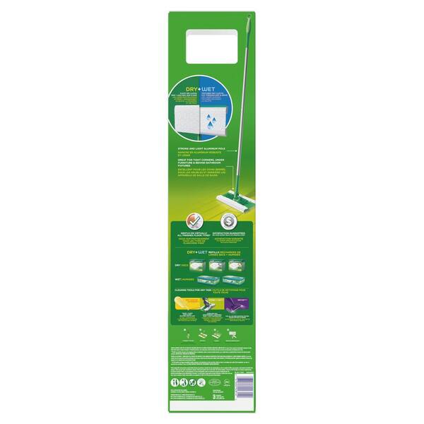 Swiffer Sweeper 2-in-1 Dry and Wet Multi-Surface Mopping Starter Kit  (1-Mop, 10-Refills) 003700075725 - The Home Depot