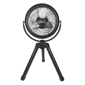 Retro 8 in. 3 Speed Floor Fan with Tripod Stand in Oil-Rubbed Bronze