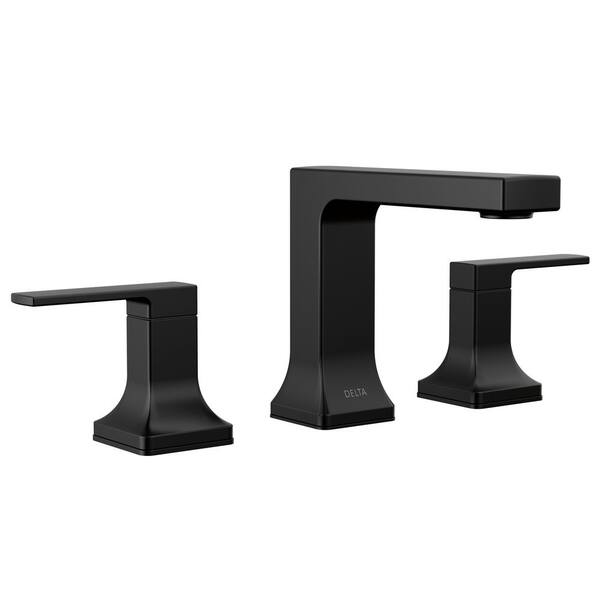 Delta Velum 8 in. Widespread Double Handle Bathroom Faucet with Drain ...