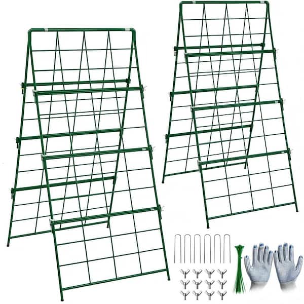 48 in. x 16 in. Cucumber Trellis Foldable Heavy Duty Green 1 Pack