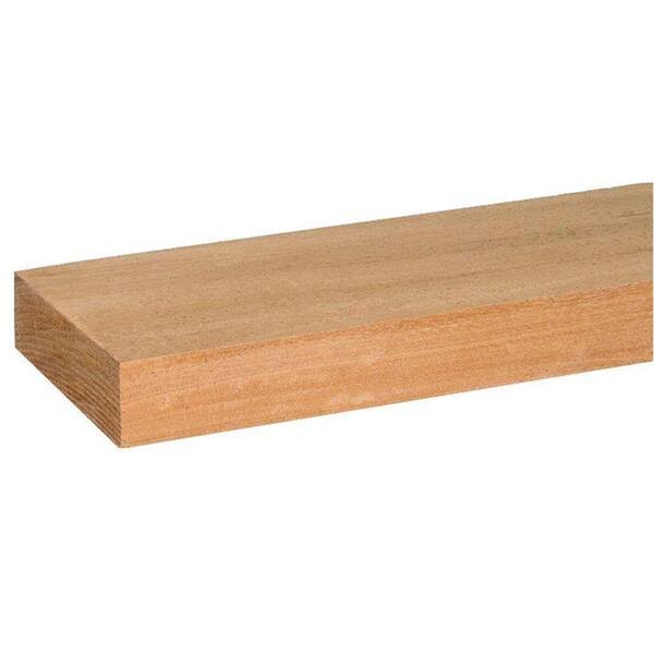 Alexandria Moulding Mahogany S4S Board (common: 1 in. x 3 in. x R/L; Actual: 0.75 in. x 2.5 in. x R/L)