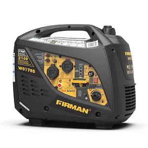 2,100/1,700-Watt Recoil Start Gas Powered Inverter Generator with, CO Alert, Built-In Parallel Capability and RV Adapter
