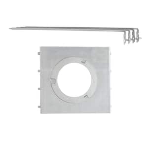 All in One 7 in. New Recessed Construction Mounting Plate with Hanger Bars