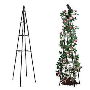 62 in. Grid Metal Vine Trellis Plant Support for Climbing Plants