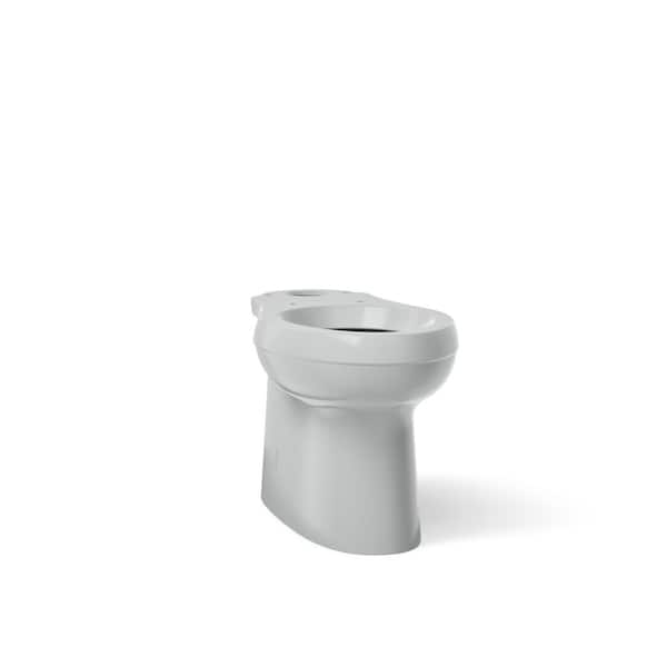 KOHLER Cimarron 12 in. Rough In Elongated Chair Height Toilet Bowl Only with Skirted Trapway in Ice Grey, Seat Not Included