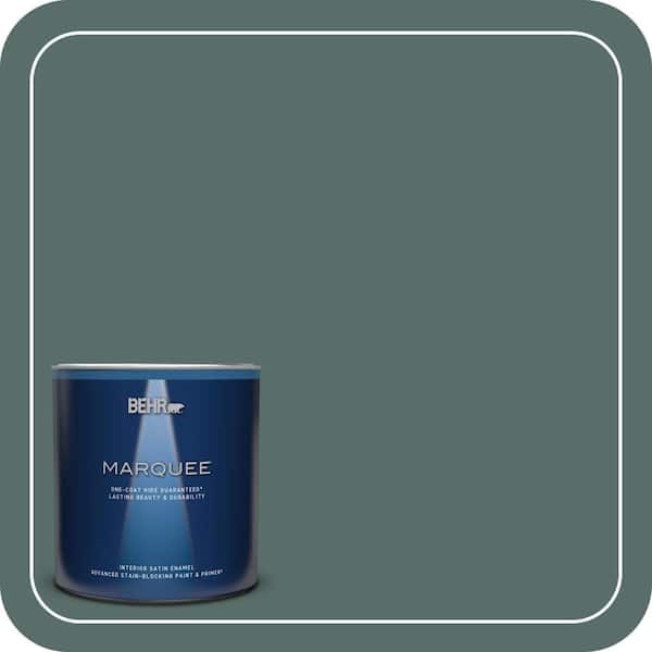 BEHR MARQUEE 1 qt. #N430-6 Meteorological One-Coat Hide Satin Enamel Interior Paint & Primer