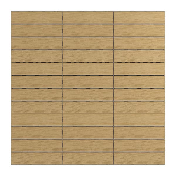 NewTechWood UltraShield Naturale 1 ft. x 1 ft. Quick Deck Outdoor